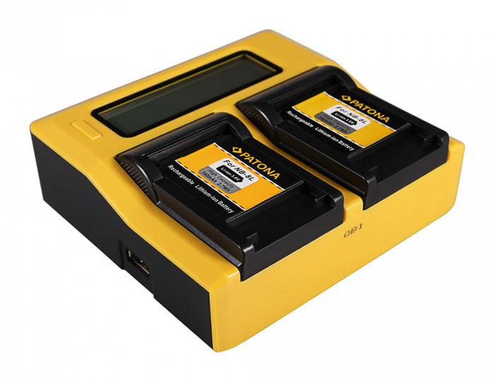 Incarcator Dual LCD pentru acumulator Canon NB-8L Patona [4]