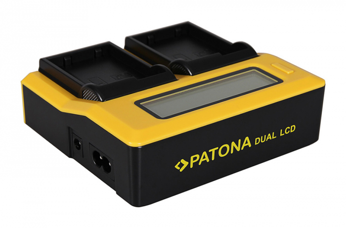 Incarcator Dual LCD cu placute pentru acumulator Nikon EN-EL15 Patona [3]