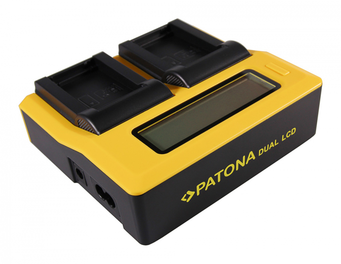 Incarcator Dual LCD cu placute pentru acumulator Nikon EN-EL20 Patona [3]