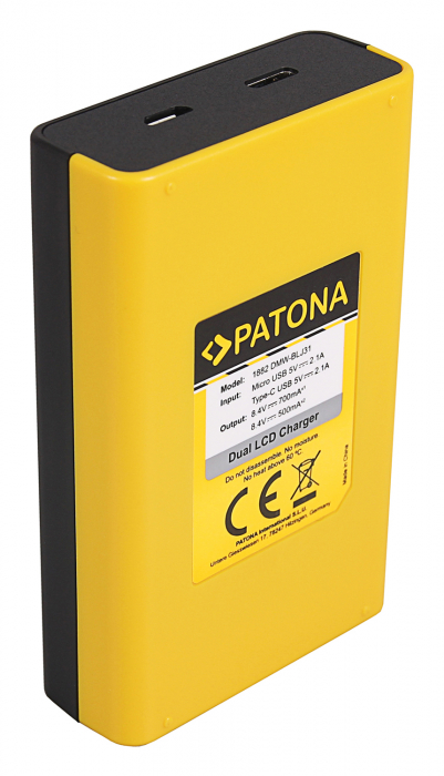 Incarcator Dual LCD pentru acumulator Panasonic DMW-BLJ31 Patona [3]