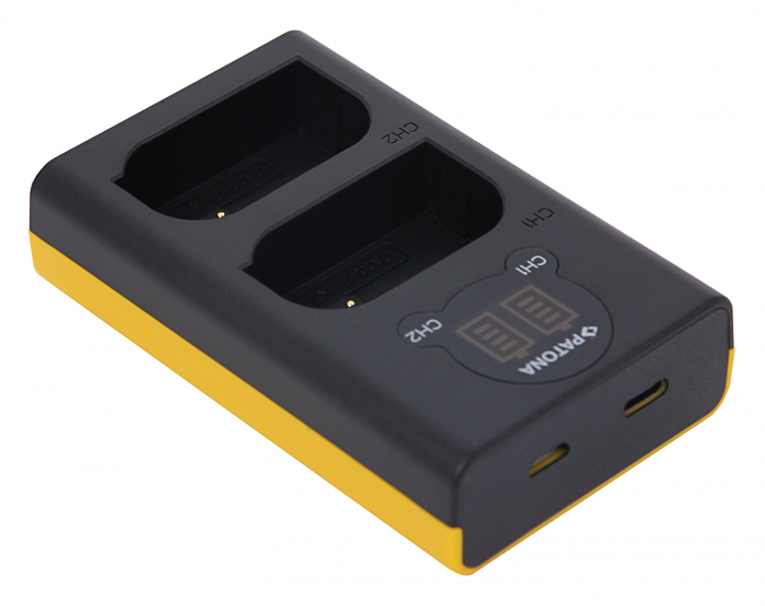Incarcator Patona Dual LCD USB pentru Panasonic DMW-BLK22 [3]