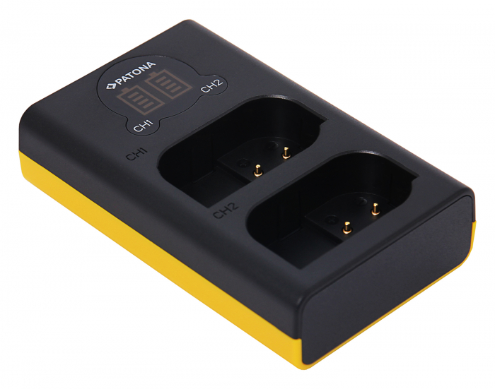 Incarcator Patona Dual LCD USB pentru Panasonic DMW-BLK22 [2]