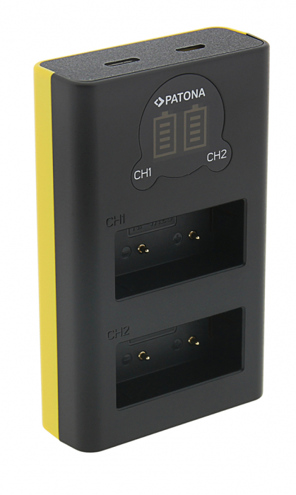 Incarcator Dual LCD USB pentru acumulator Fuji NP-W126 Patona [2]