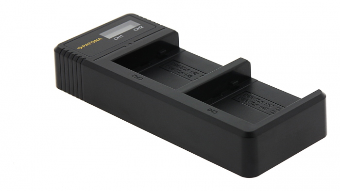 Incarcator Dual LCD USB pentru acumulator JVC BN-VC296G Patona [4]