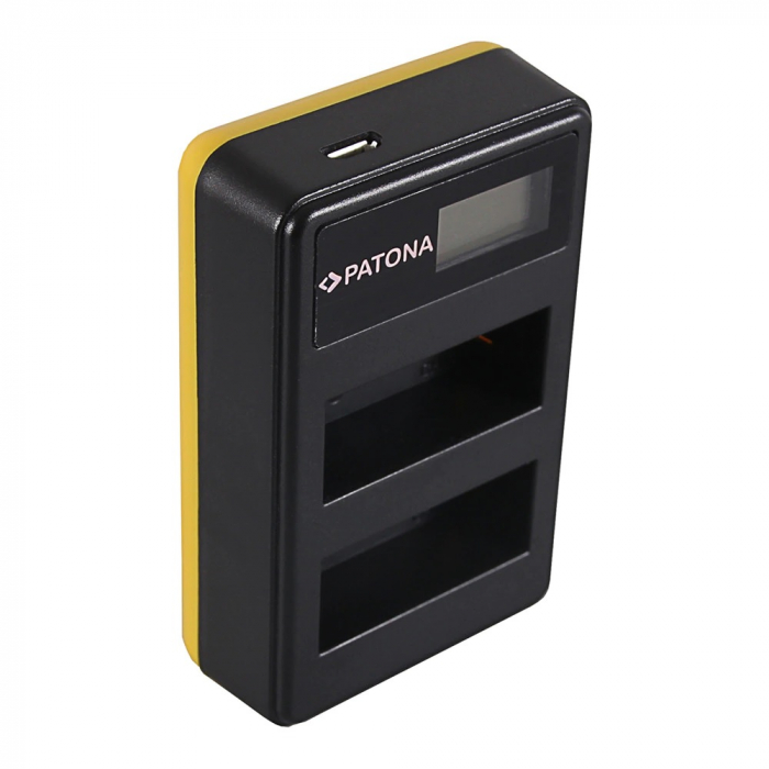 Incarcator Dual USB cu LCD pentru acumulator Canon LP-E8 Patona [2]