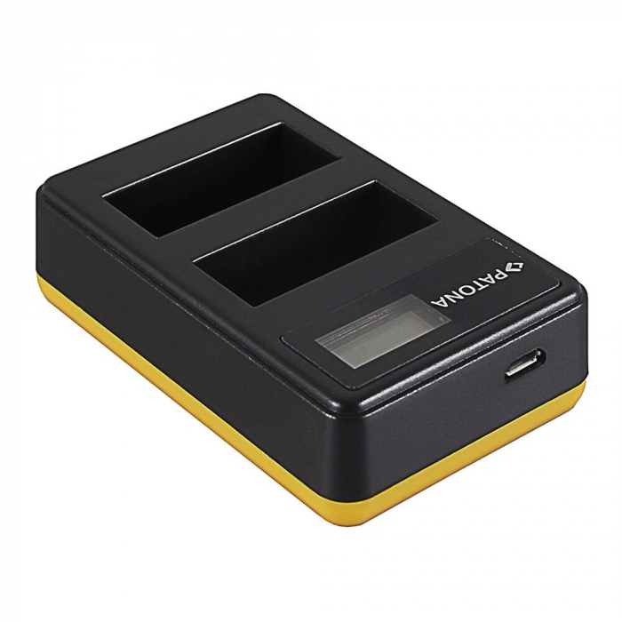 Incarcator Dual USB cu LCD pentru acumulator Canon LP-E8 Patona [4]