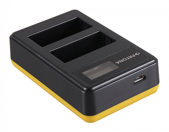 Incarcator Dual USB cu LCD pentru acumulator Fuji NP-W126 Patona [3]