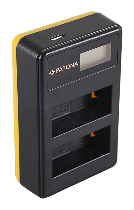 Incarcator Dual USB cu LCD pentru acumulator Fuji NP-W126 Patona [4]