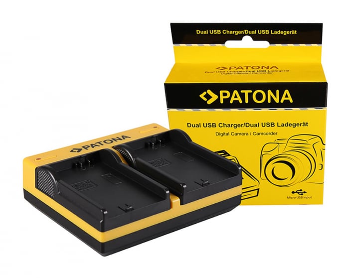 Incarcator Dual USB cu placute pentru acumulator Canon BP-208 Patona [1]