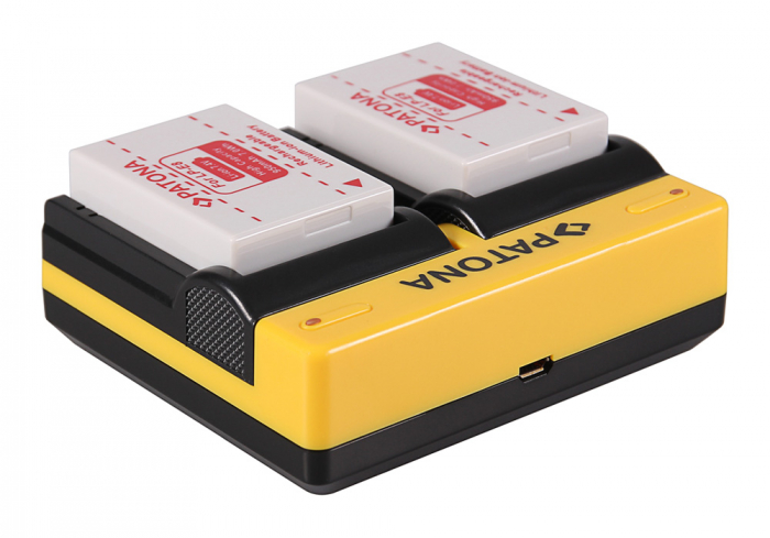 Incarcator Dual USB cu placute pentru acumulator Canon LP-E8 Patona [4]