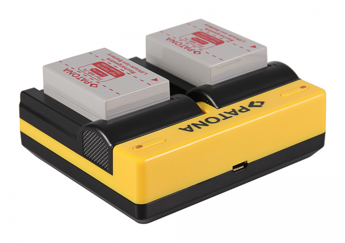 Incarcator Dual USB cu placute pentru acumulator Canon NB-7L Patona [4]