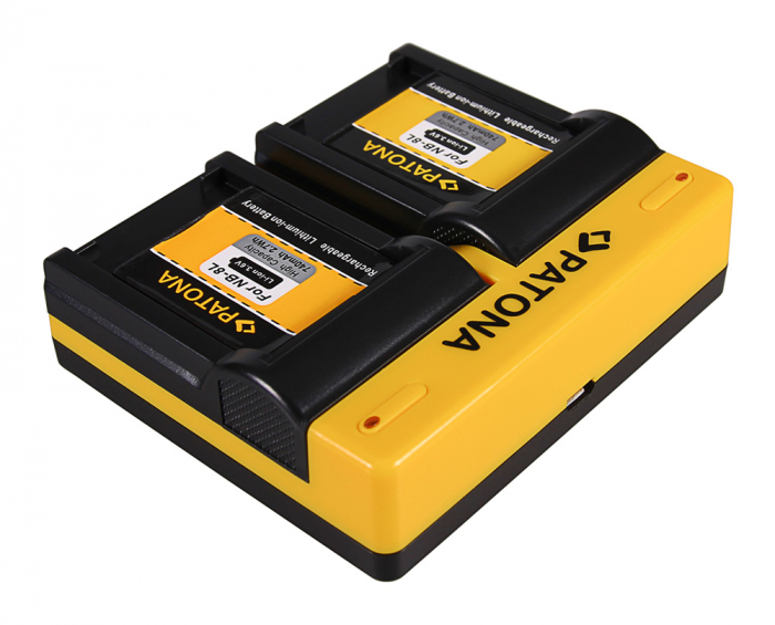 Incarcator Dual USB cu placute pentru acumulator Canon NB-8L Patona [4]