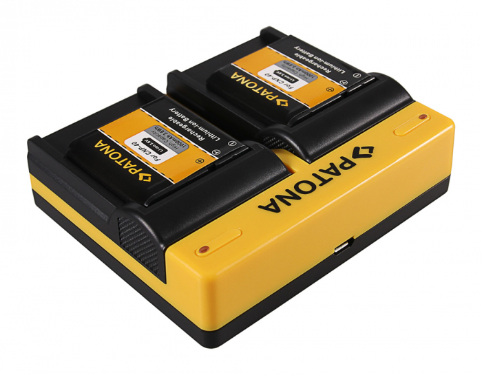 Incarcator Dual USB cu placute pentru acumulator Casio NP-40 Patona [4]