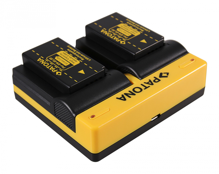 Incarcator Dual USB cu placute pentru acumulator Nikon EN-EL20 Patona [4]