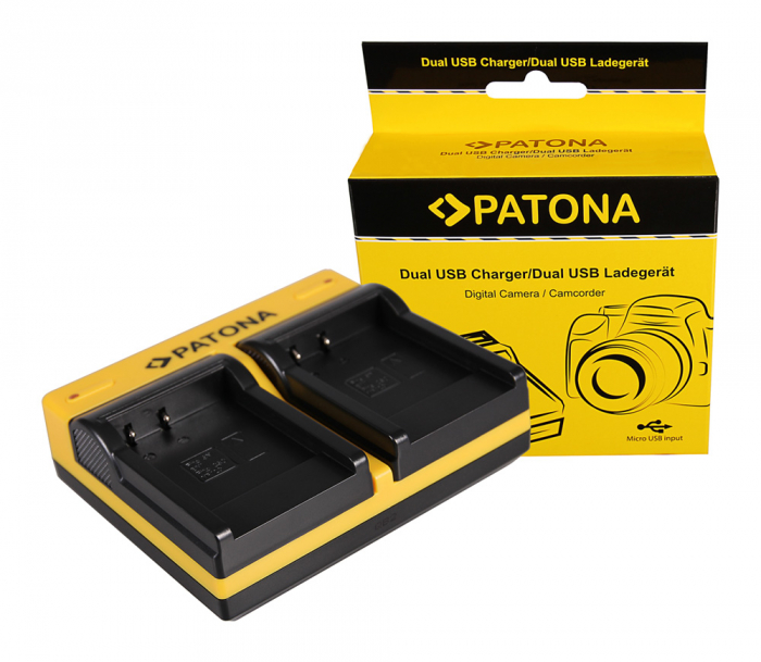 Incarcator Dual USB cu placute pentru acumulator Sony NP-BN1 Patona [1]