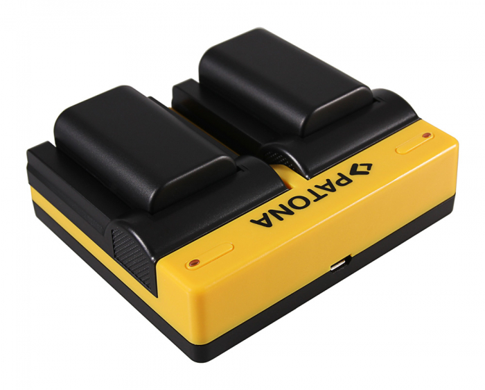 Incarcator Dual USB cu placute pentru acumulator Sony NP-F10 Patona [4]
