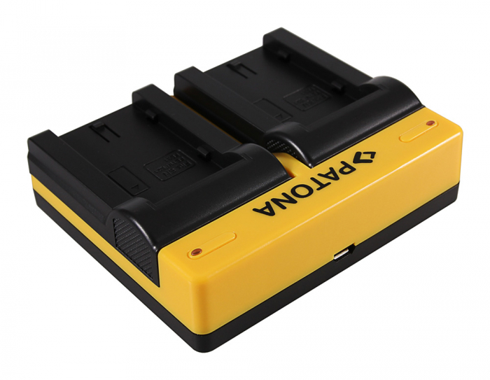 Incarcator Dual USB cu placute pentru acumulator Sony NP-F10 Patona [2]