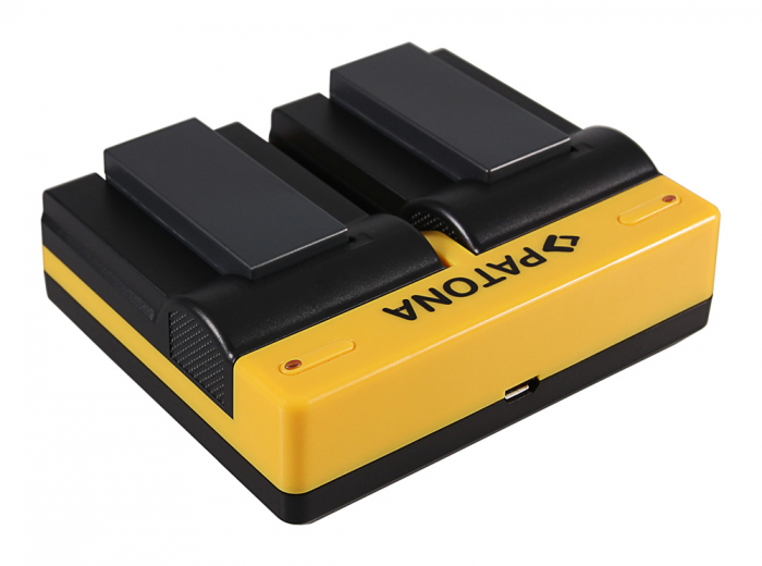 Incarcator Dual USB cu placute pentru acumulator Sony NP-FC10 Patona [4]