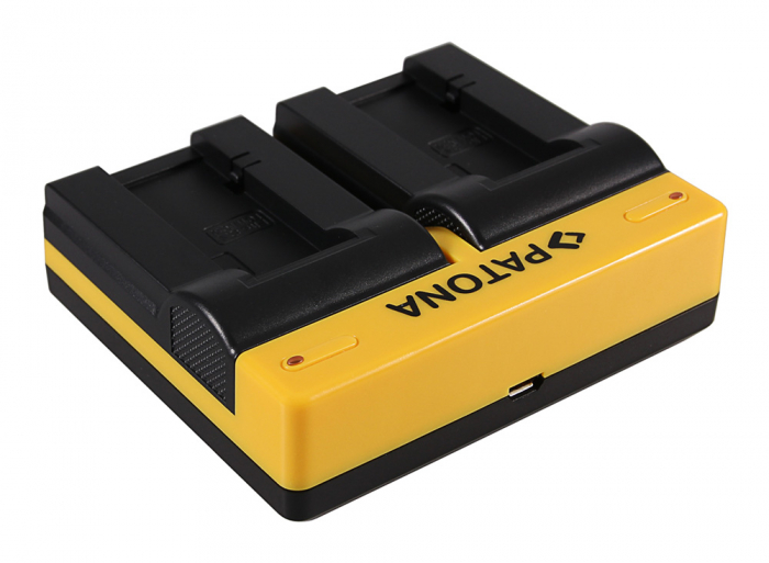 Incarcator Dual USB cu placute pentru acumulator Sony NP-FC10 Patona [2]