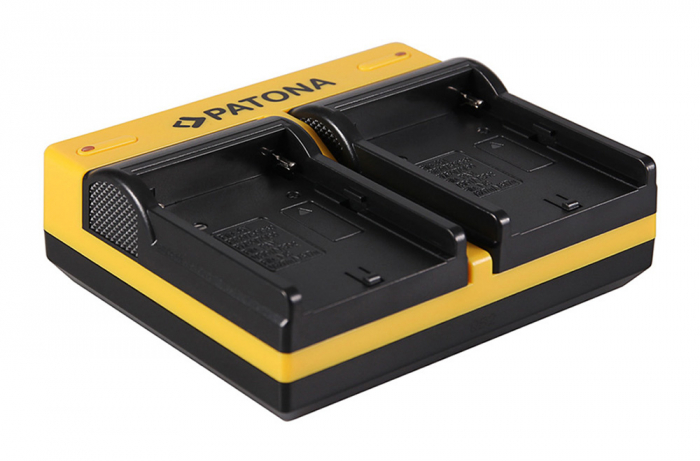 Incarcator Dual USB cu placute pentru acumulator Sony NP-FM50 NP-F970 Patona [3]