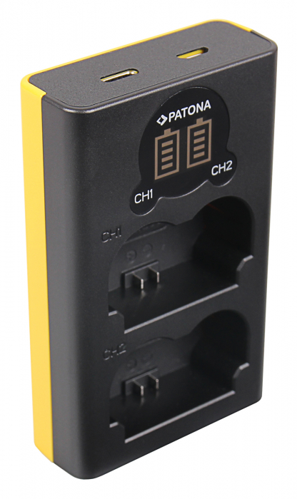 Incarcator Dual USB LCD pentru acumulator Fuji NP-W235 Patona [2]