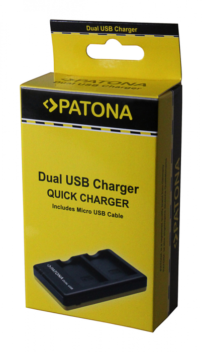 Incarcator Dual USB pentru acumulator Olympus Li-40B Patona [4]