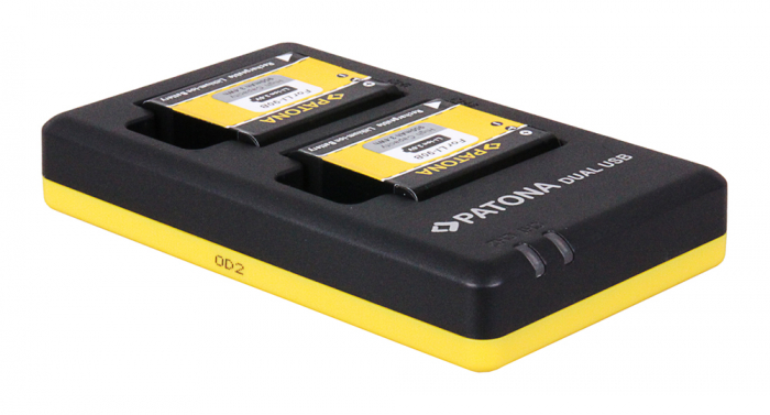 Incarcator Dual USB pentru acumulator Olympus Li-90B Patona [3]