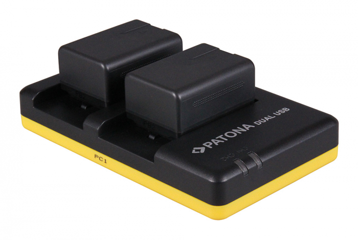 Incarcator Dual USB pentru acumulator Panasonic VW-VBT190 VW-VBT380 Patona [2]
