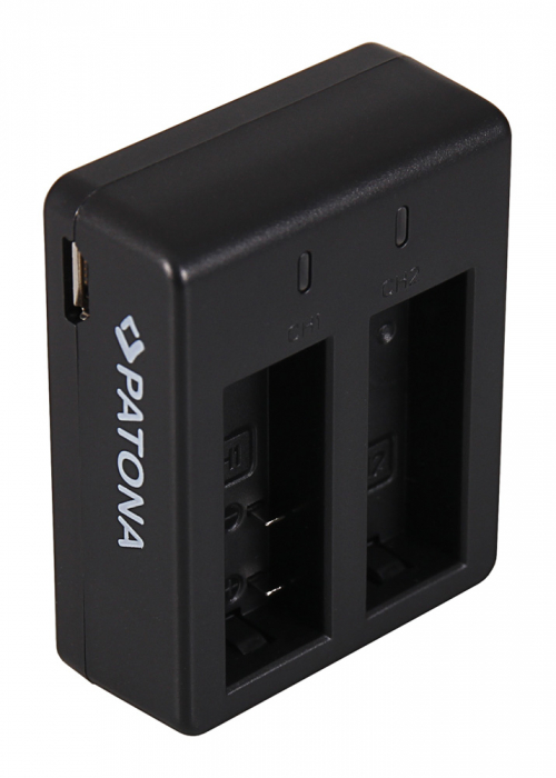 Incarcator Dual USB pentru acumulator SJCAM SJ4000 Patona [3]