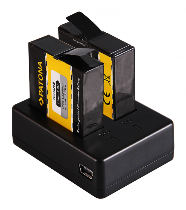 Incarcator Dual USB pentru acumulator SJCAM SJ6 Patona [5]