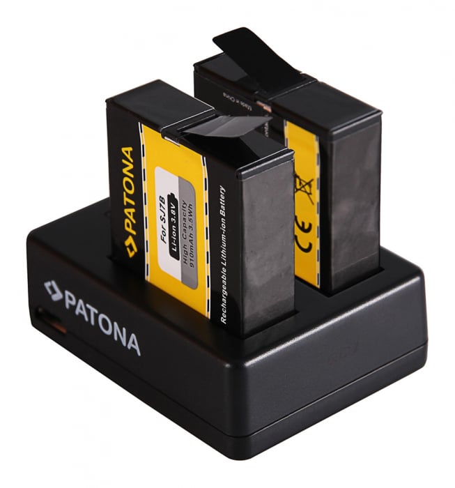 Incarcator Dual USB pentru acumulator SJCAM SJ7 Patona [5]