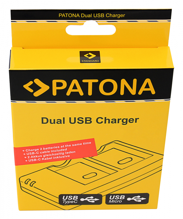 Incarcator Dual USB pentru acumulator Sony NP-F970 NP-FM500H Patona [4]