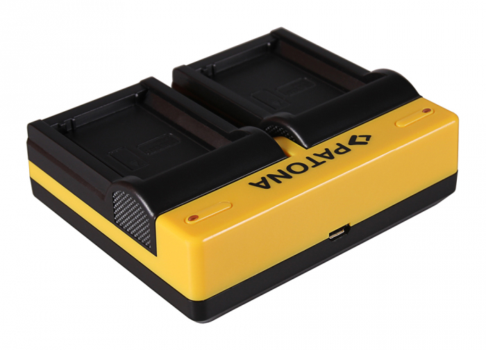 Incarcator Dual USB cu placute pentru acumulator Canon LP-E10 Patona [2]