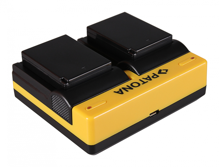Incarcator Dual USB cu placute pentru acumulator Canon LP-E10 Patona [4]