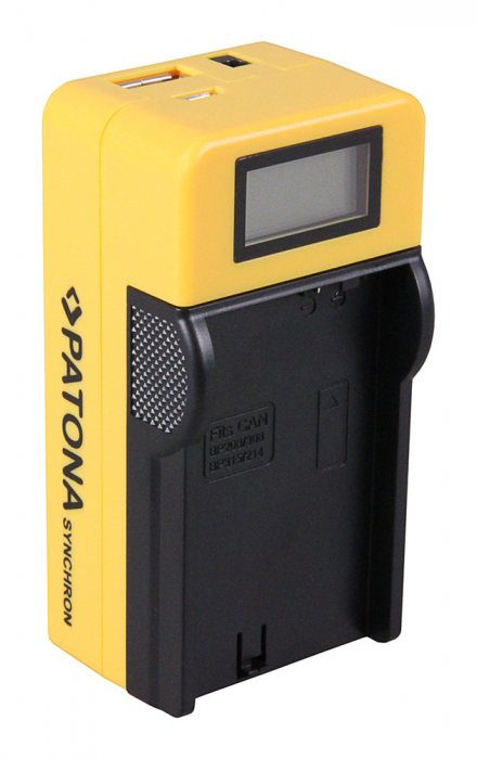 Incarcator LCD pentru acumulator Canon BP-208 Patona [4]