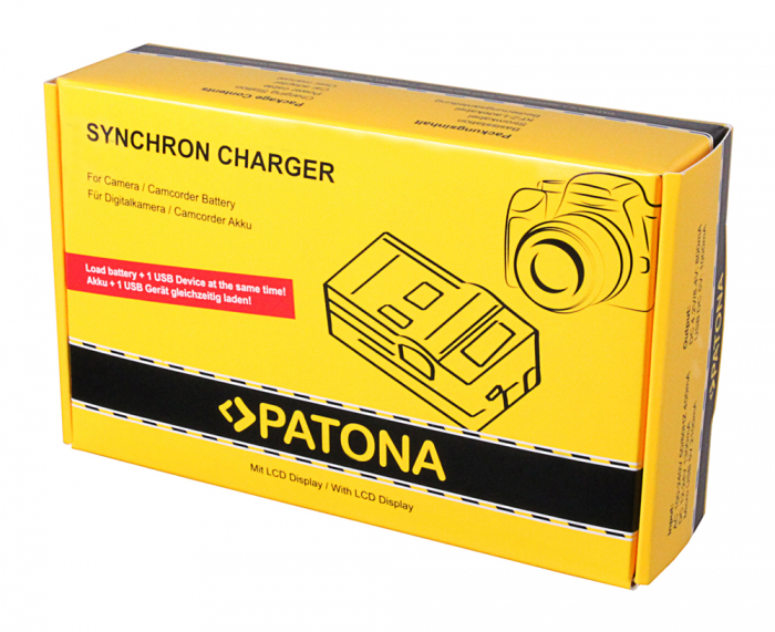 Incarcator LCD pentru acumulator Canon NB-8L Patona [3]
