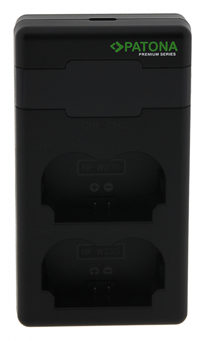 Incarcator rapid Dual Twin Performance PD pentru acumulator Fuji NP-W235 Patona Premium [2]