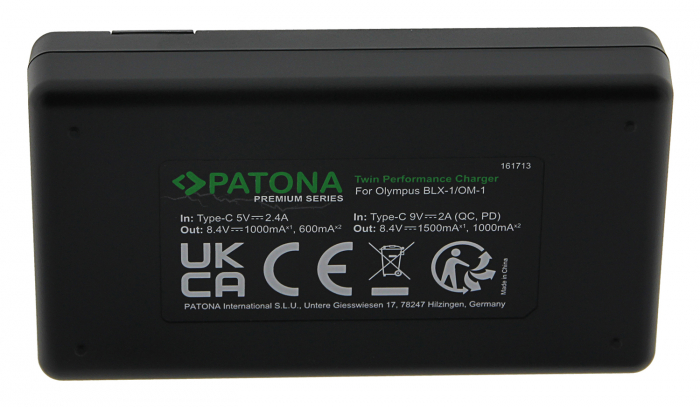 Incarcator rapid Dual Twin Performance PD pentru acumulator Olympus BLX-1 Patona Premium [5]