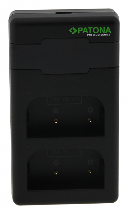 Incarcator rapid Dual Twin Performance PD pentru acumulator Olympus BLX-1 Patona Premium [2]