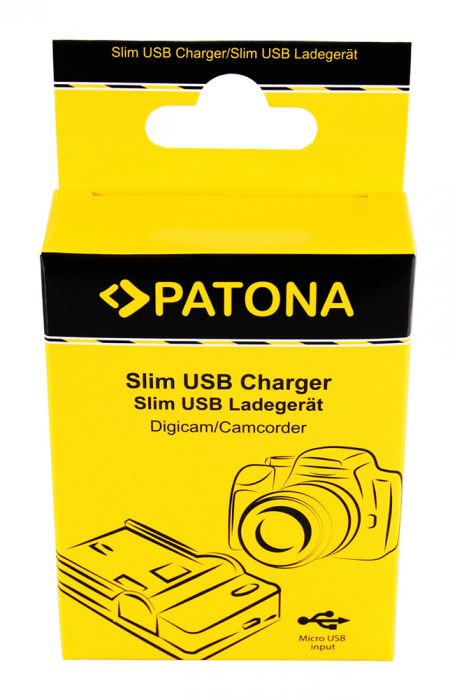 Incarcator slim micro-USB pentru acumulator Nikon EN-EL3 EN-EL3e Patona [5]
