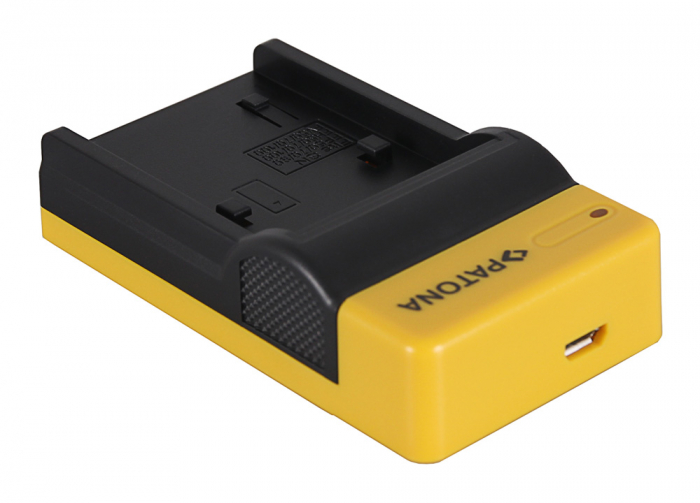 Incarcator slim micro-USB pentru acumulator Sony NP-FP90 NP-FV100 NP-FH100 Patona [2]