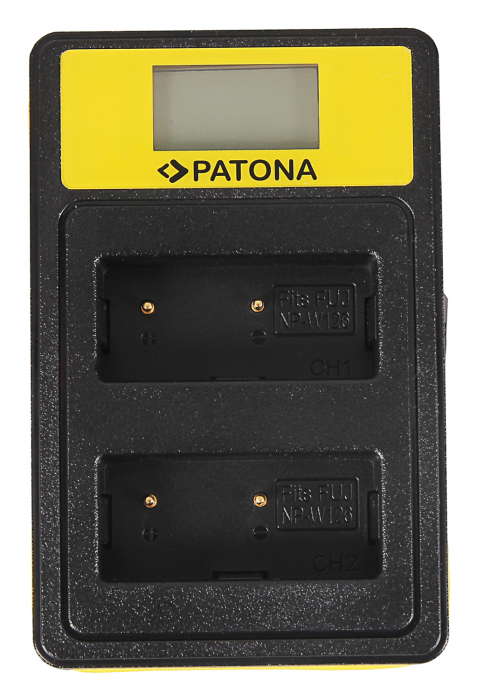 Incarcator Smart Dual LCD USB pentru acumulator Fuji NP-W126 Patona [2]