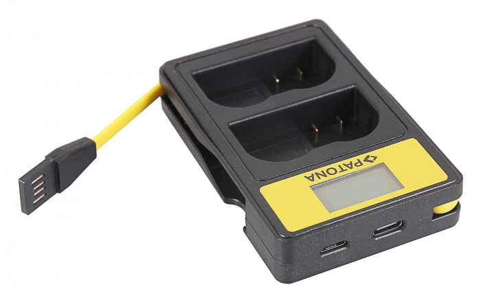 Incarcator Smart Dual LCD USB pentru acumulator Nikon EN-EL15 Patona [7]