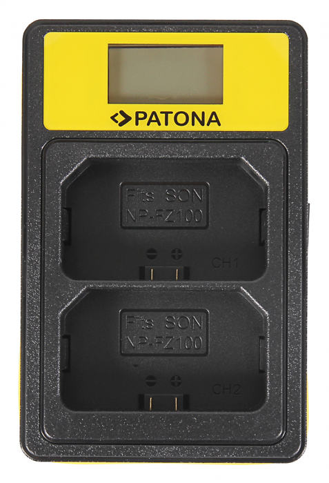 Incarcator Smart Dual LCD USB pentru acumulator Sony NP-FZ100 Patona [2]
