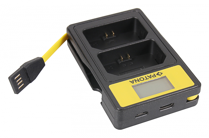 Incarcator Smart Dual LCD USB pentru acumulator Sony NP-FZ100 Patona [7]