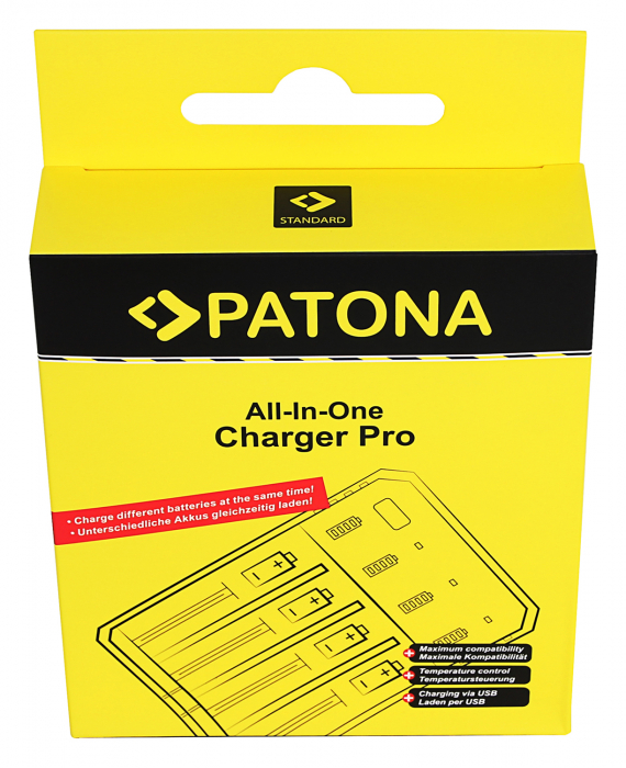 Incarcator USB pentru acumulatori AA / AAA CR123A Patona [5]