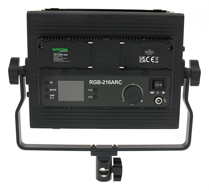 LED foto/video cu 216 LED-uri RGB reglabile include telecomandă Patona Premium [3]