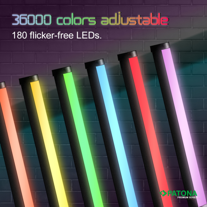 LED foto/video tub cu 180 LED-uri 10W RGB Patona Premium [4]