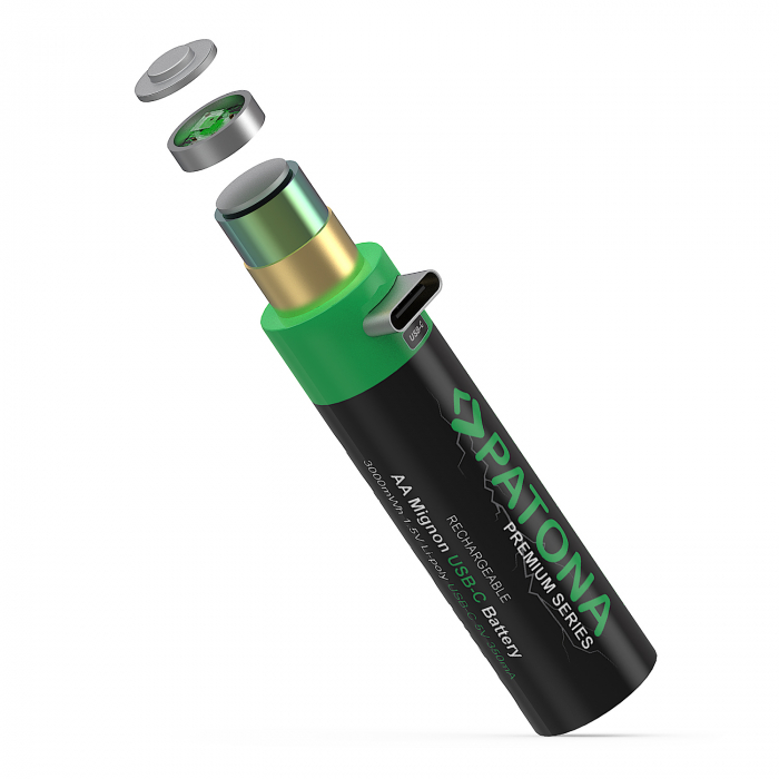 Pachet acumulatori 4 x AA cu USB-C 3000mAh Patona Premium [5]