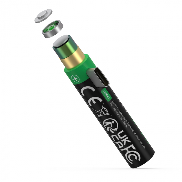 Pachet acumulatori 4 x AAA cu USB-C 750mAh Patona Premium [4]